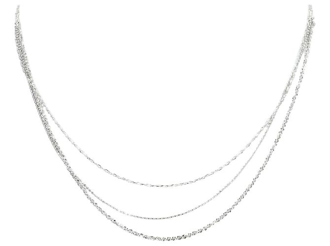 Autre Marque Collar de oro blanco de 18K