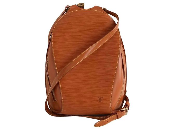 Louis Vuitton Leather Backpack Brown