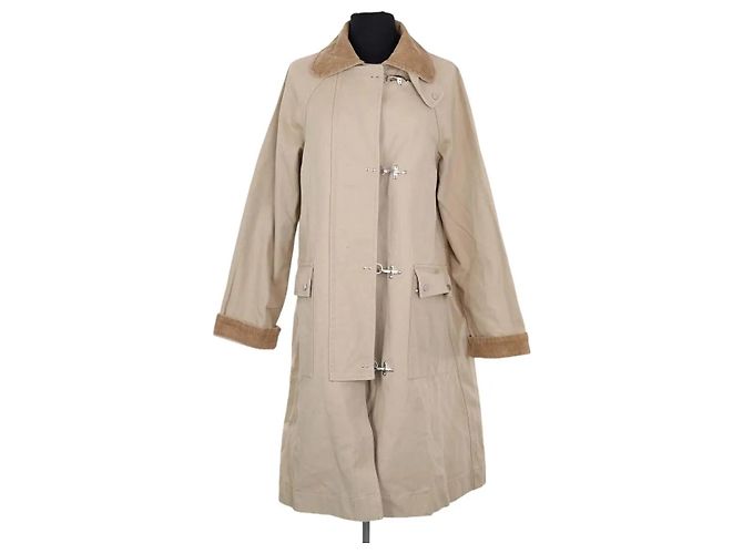 Autre Marque Cappotto Damson Madder in cotone beige