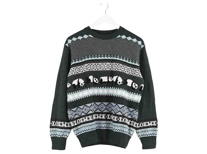 Loewe Wollpullover Khaki M