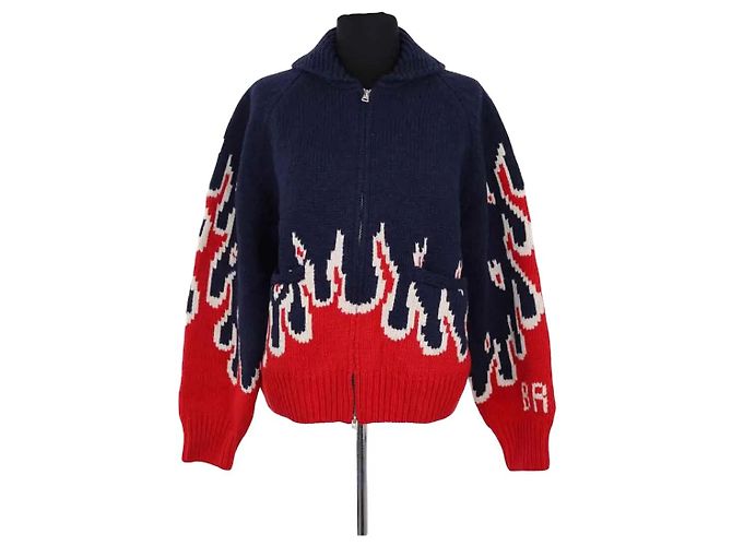 Autre Marque BRUT Cardigan aus Wolle Blau S