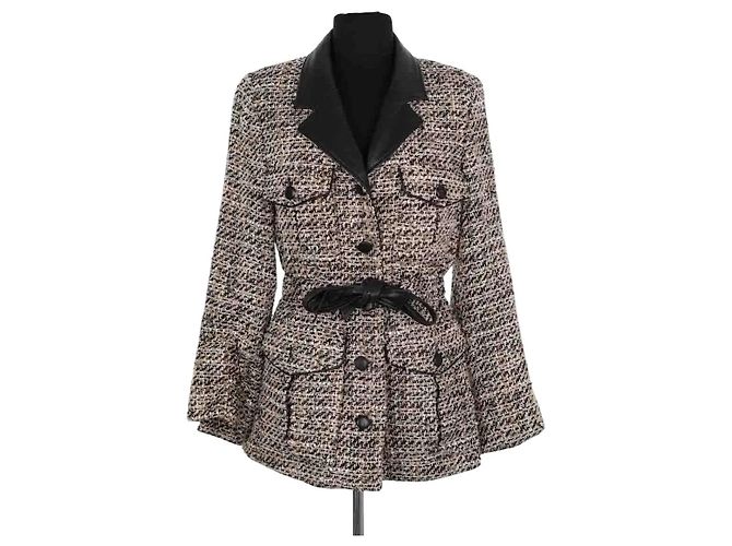 Abrigo de tweed beige The Kooples