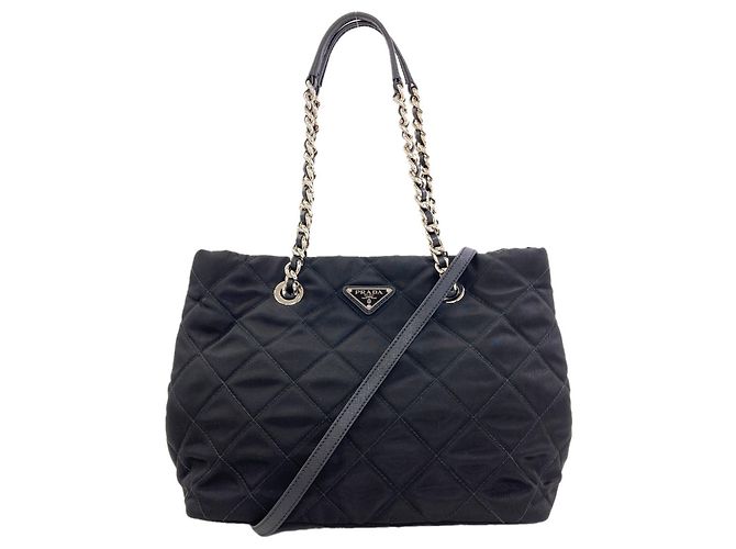 Prada Quilted Chain Tote Bag
