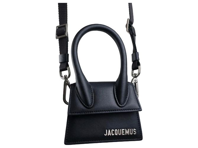 Mini borsa Jacquemus in pelle nera