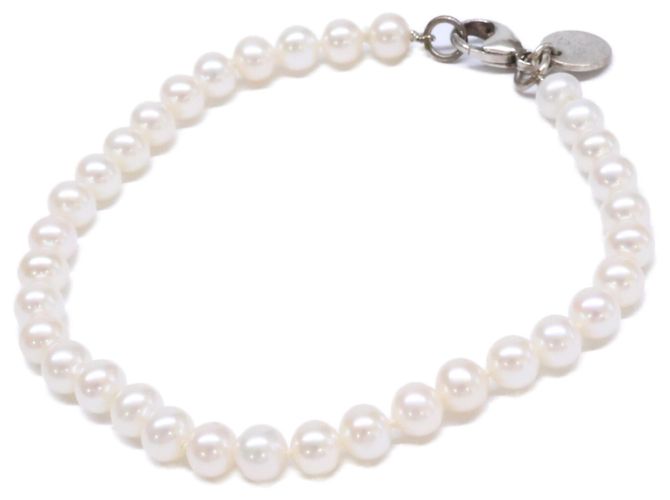 Autre Marque Pulseira de Berloque de Pérolas de Água Doce Tiffany & Co. em Prata