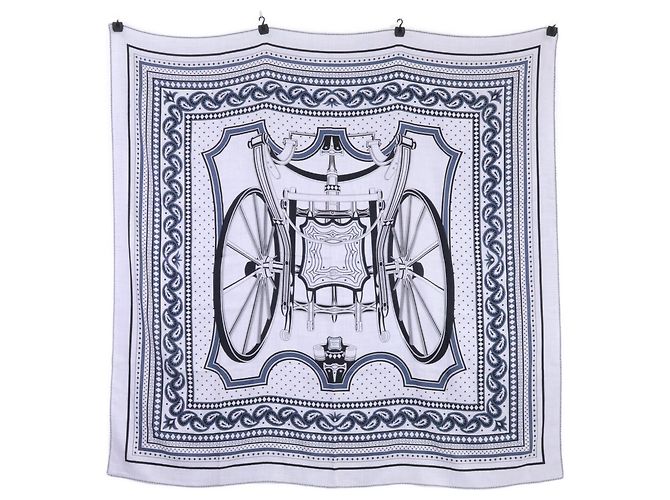 Hermès Hermes Les Roues de Phaeton Seiden-Kaschmir-Schal