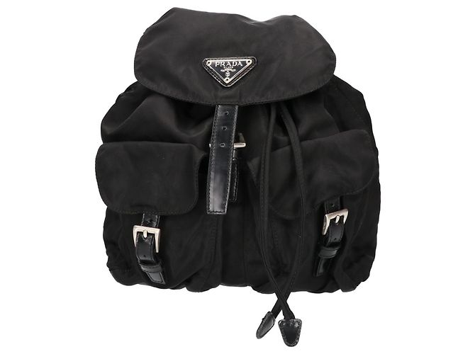 Mini sac à dos Prada en nylon avec logo triangle