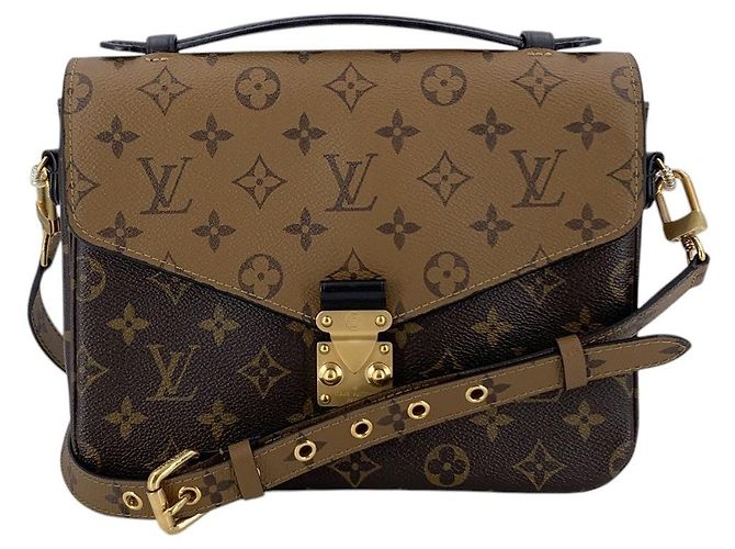Louis Vuitton Borsa a tracolla Metis Reverse Monogram Brown