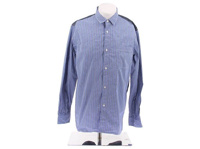 Junya Watanabe Camicia bicolore blu