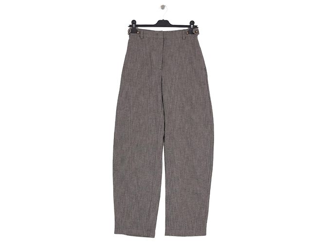 Sessun Graue Baumwollhose