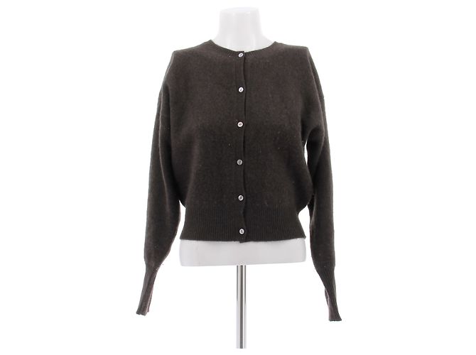 Autre Marque Kaschmir-Cardigan in Braun