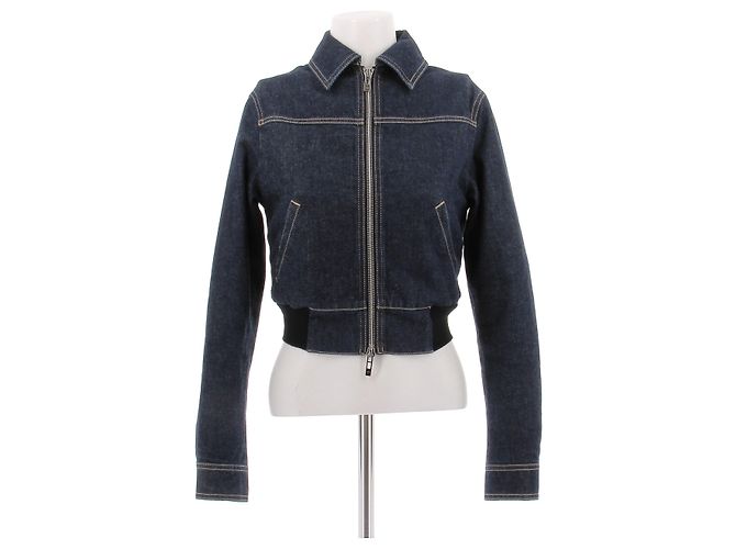 Alaïa Kurze Denimjacke