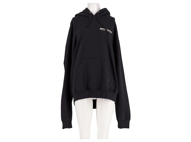 Autre Marque HIGHSNOBIETY Schwarzer Baumwoll Hoodie mit Logo