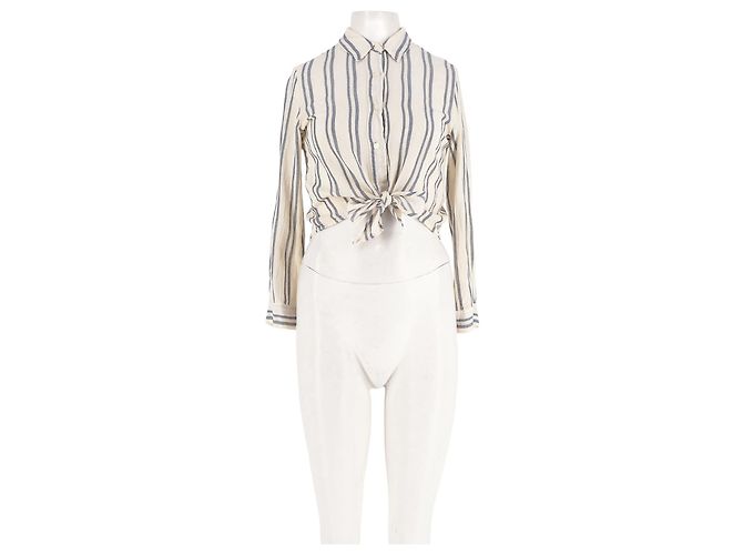 Autre Marque Camisa de algodón blanca