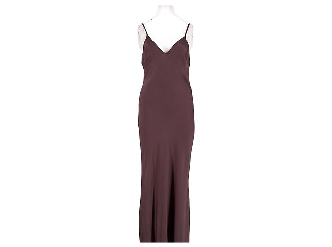 Autre Marque DISSH Maxikleid braun V Ausschnitt