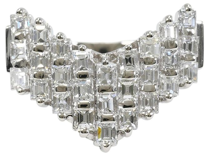 Autre Marque Platin-Diamant-Bandring