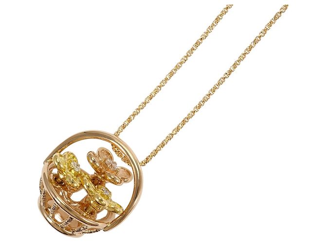 Autre Marque Collar de oro de 18K con diamante