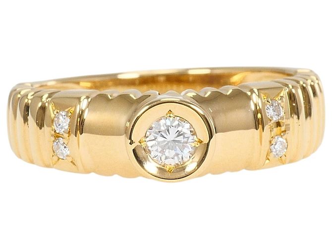 Autre Marque 18K Gelbgold Ring mit Diamant