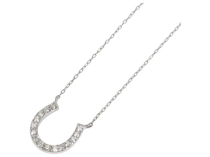 Autre Marque Platin-Diamant-Halskette