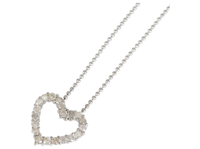 Autre Marque Collana in oro bianco 18K e diamanti