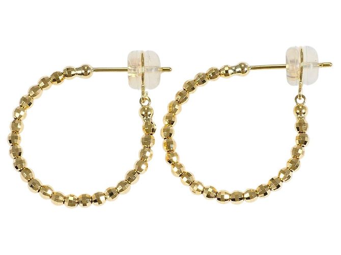 Autre Marque Pendientes de aro en oro amarillo de 18K