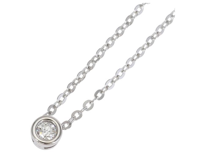 Autre Marque Colar em ouro branco 14K