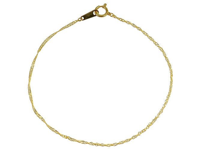 Autre Marque Bracciale con charm in oro giallo 24K