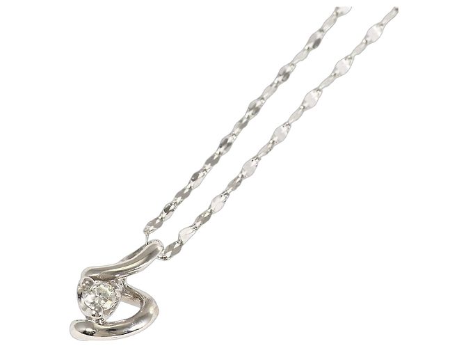 Autre Marque Colar de platina e diamantes