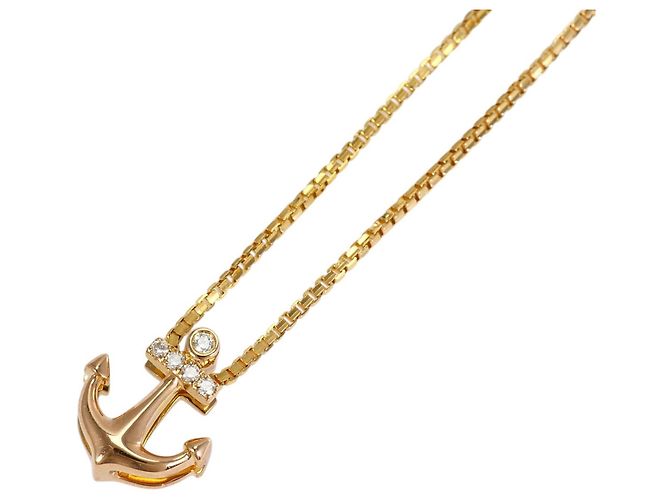 Autre Marque Colar de ouro 18K com diamante