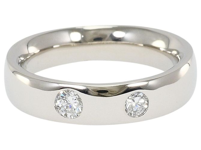 Autre Marque Platinbandring PT850 mit Diamant