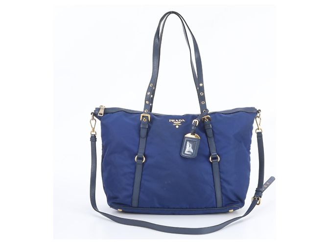 Borsa a tracolla 2-Way Prada in nylon Tessuto e pelle
