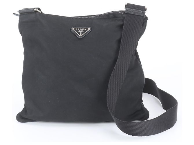 Prada Tessuto Nylon Triangle Logo Shoulder Bag