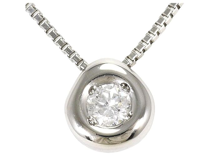 Autre Marque Platin-Halskette PT950/850 mit Diamant