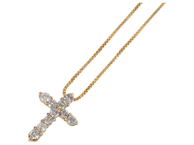 Autre Marque 18K Roségold-Halskette mit Diamant