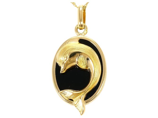 Autre Marque Collana in oro giallo 18K con onice