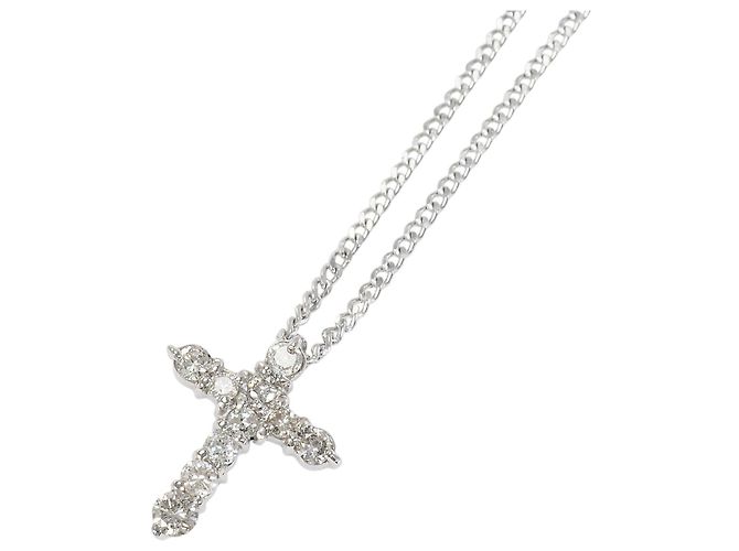 Autre Marque Collana in platino PT900 e diamanti
