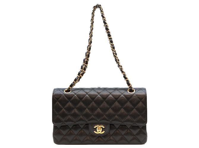 Borsa a tracolla Chanel Black Caviar Double Flap