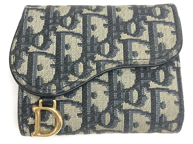 Cartera tri-fold Christian Dior Saddle Lotus