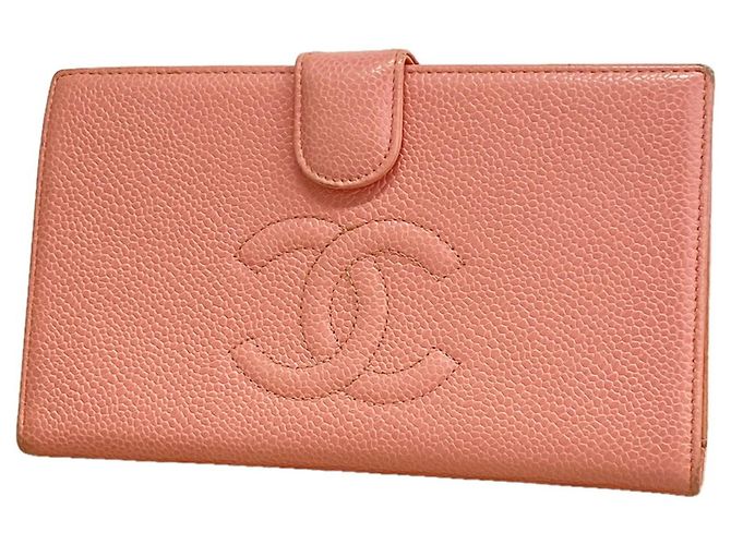 Portafoglio lungo Chanel rosa