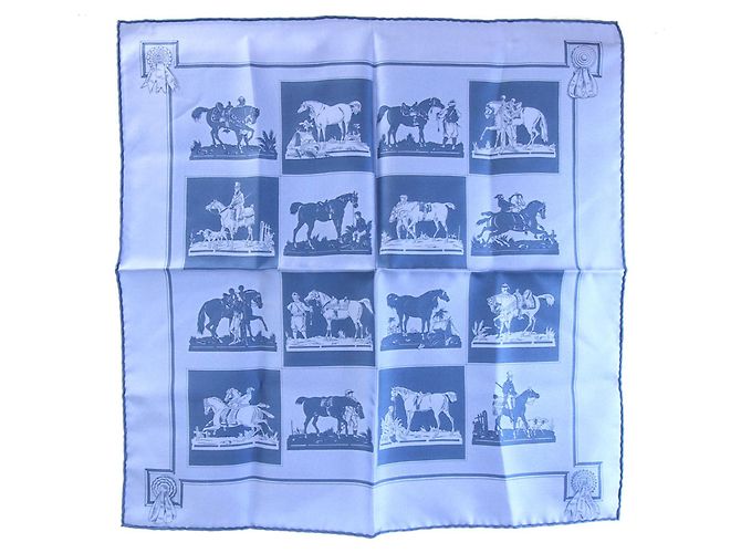 Hermès Lenço de seda Hermes Allure de Cheval