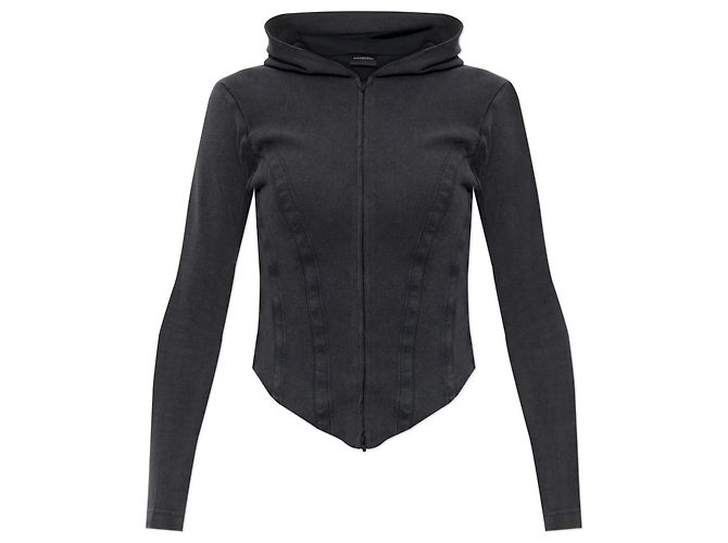 Balenciaga Kapuzenpullover schwarz aus Baumwolle