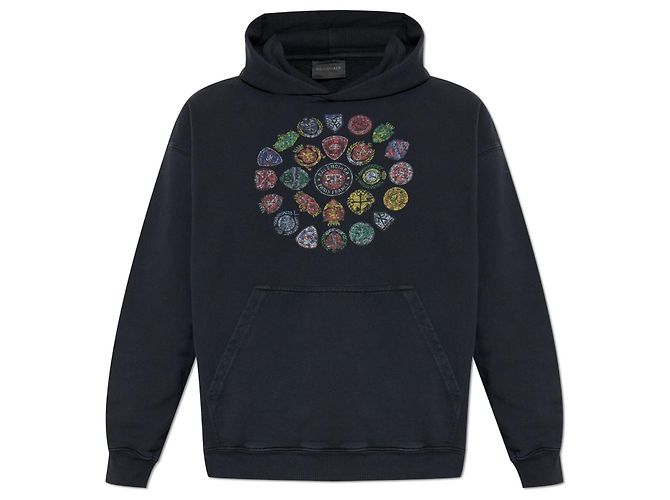 Sudadera Balenciaga Oversized de algodón negro