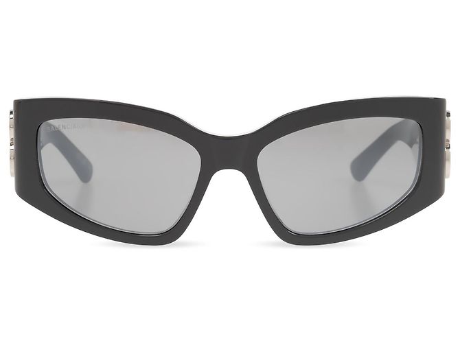 Balenciaga Rectangular Acetate Sunglasses Grey