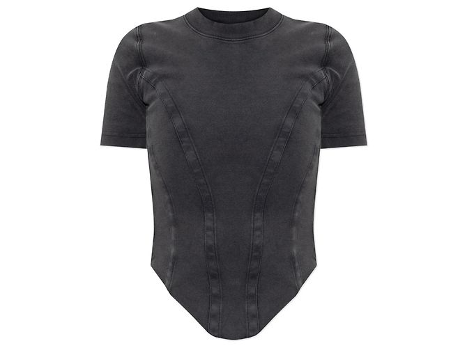 Balenciaga Top com bainha assimétrica
