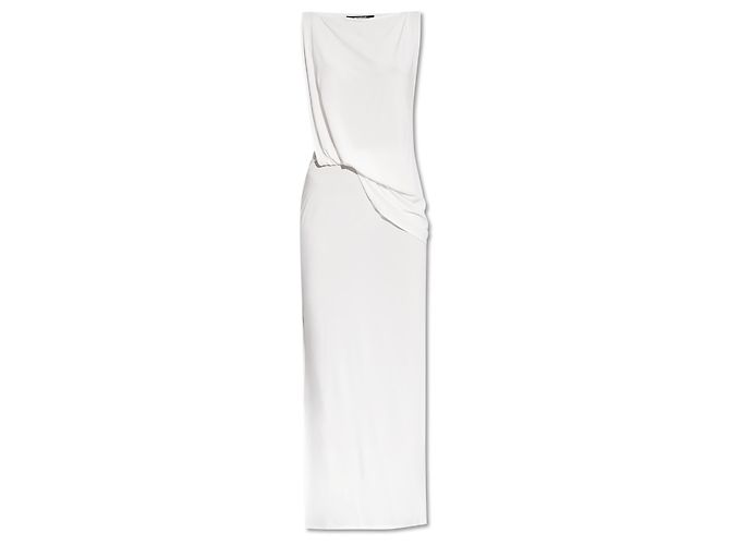 Vestido largo sin mangas blanco Jacquemus