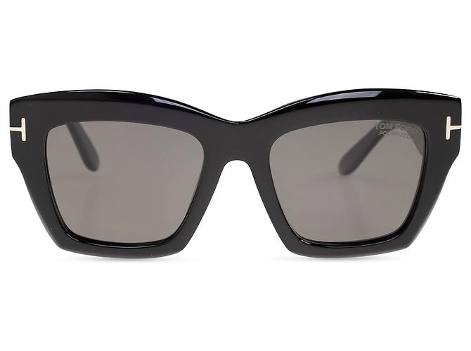 Tom Ford Square Acetate Sunglasses Black