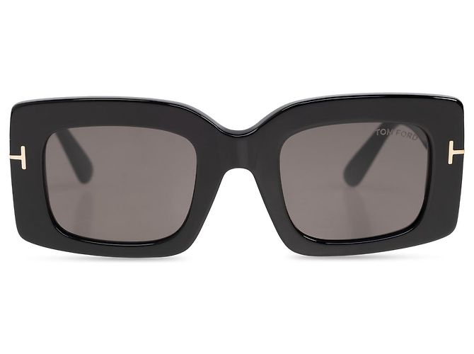 Tom Ford Rectangular Sunglasses Black Acetate