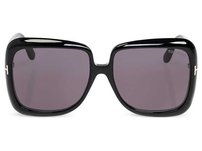 Tom Ford Rectangular Acetate Sunglasses Black