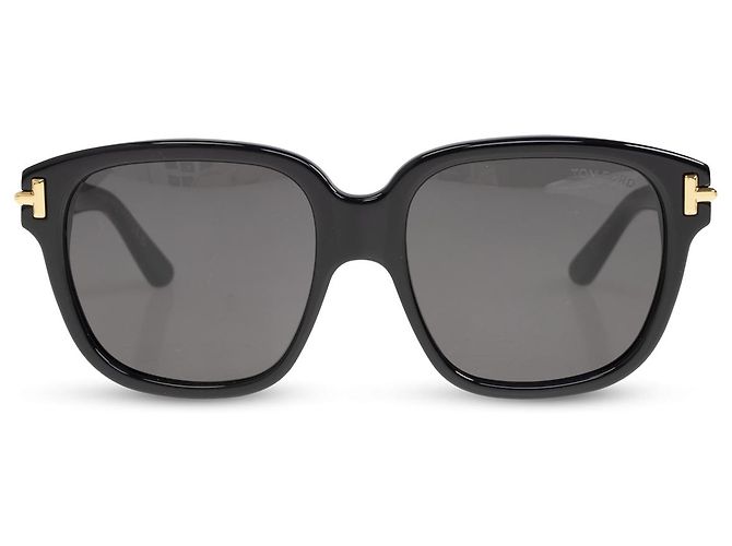 Tom Ford Rectangular Sunglasses Black Acetate