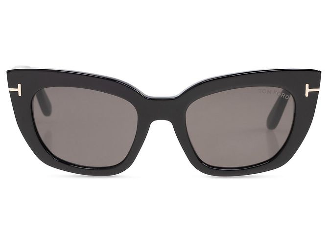 Tom Ford Rectangular Acetate Sunglasses Black